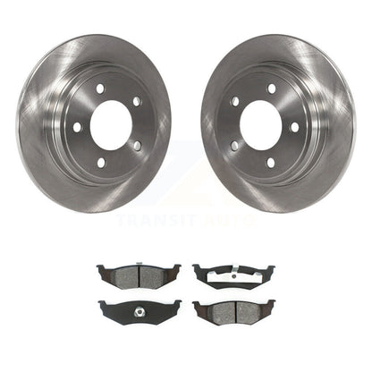 Brake Rotor Semi-Metallic Pad Rear Kit For Chrysler Intrepid Dodge Concorde 300M