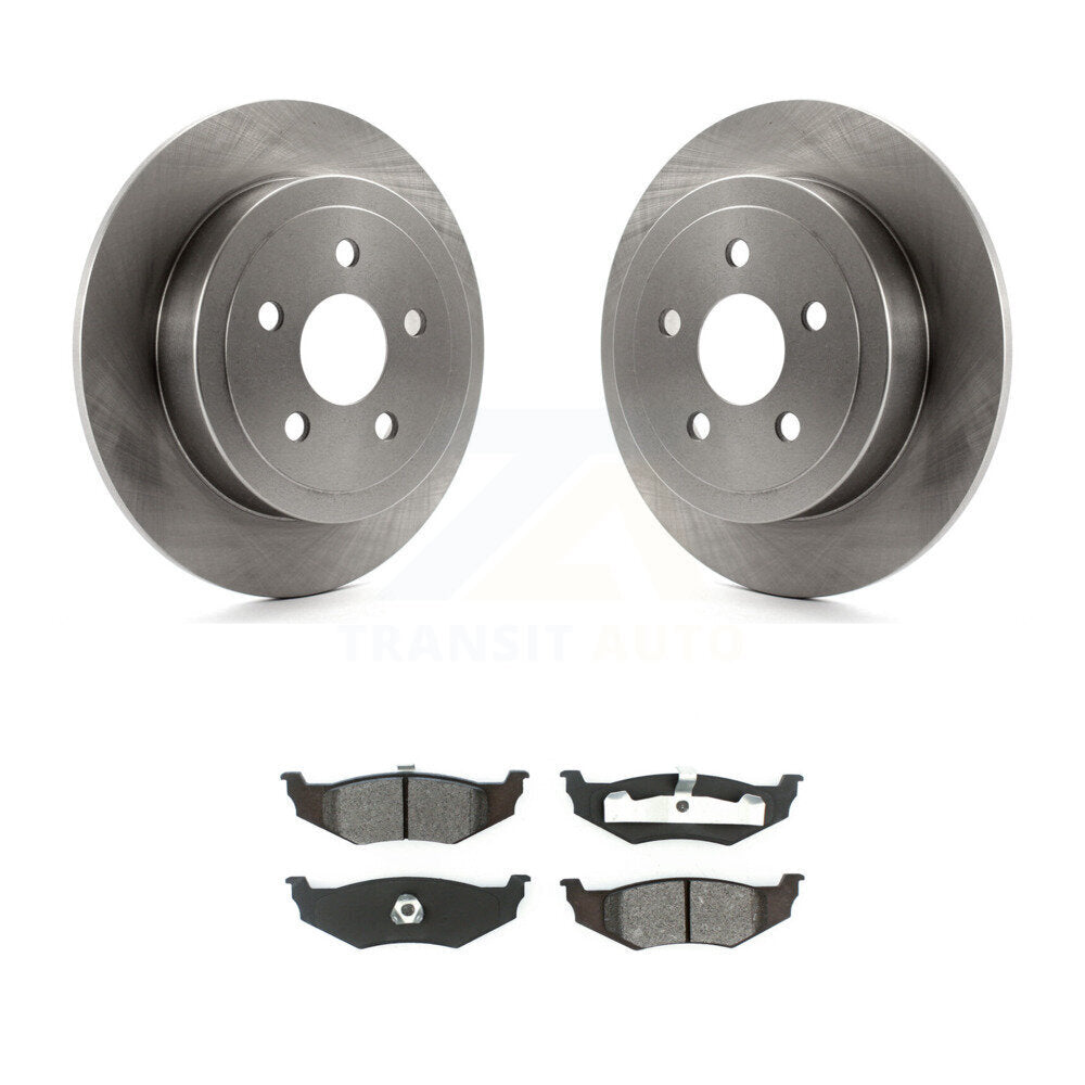 Brake Rotors & Semi-Metallic Pad Rear Kit For Chrysler Sebring PT Cruiser Cirrus