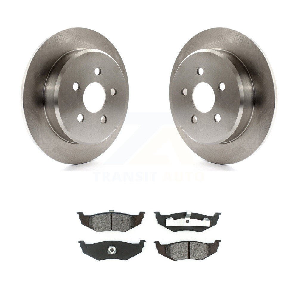 Disc Brake Rotor Semi-Metallic Pad Rear Kit For Chrysler PT Cruiser Sebring Neon