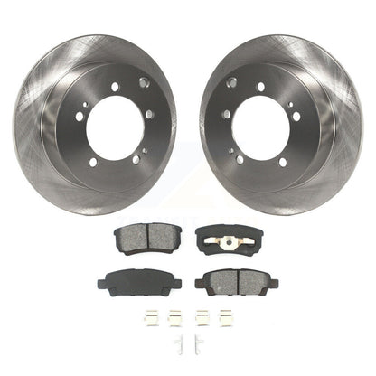 Disc Brake Rotors And Semi-Metallic Pad Rear Kit For Mitsubishi Lancer Outlander