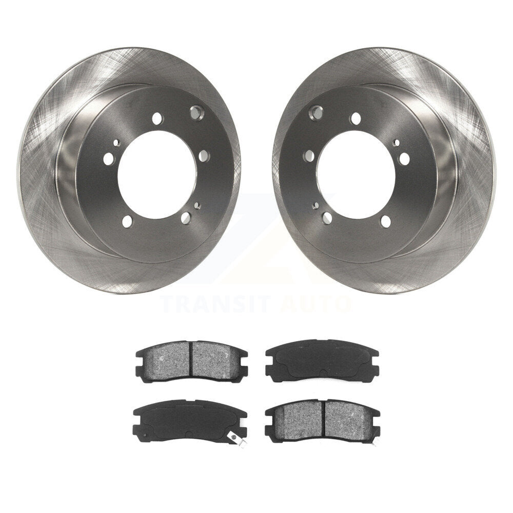 Brake Rotor & Semi-Metallic Pad Rear Kit For Chrysler Sebring Mitsubishi Eclipse