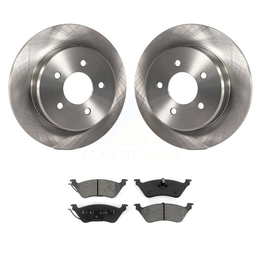 Brake Rotor & Semi-Metallic Pad Rear Kit For Dodge Grand Caravan Chrysler Town
