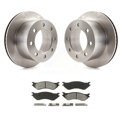 Disc Brake Rotors & Semi-Metallic Pad Rear Kit For 2001-2002 Dodge Ram 2500 3500