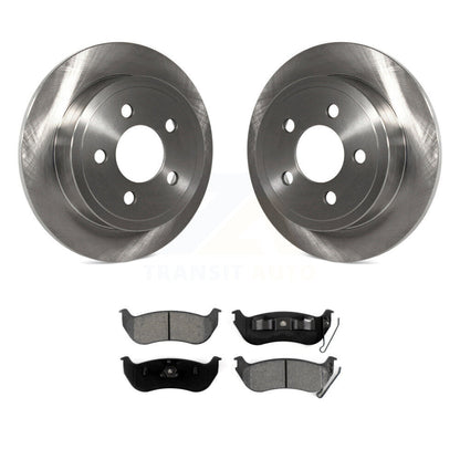 Disc Brake Rotors And Semi-Metallic Pads Rear Kit For Jeep Liberty Wrangler TJ