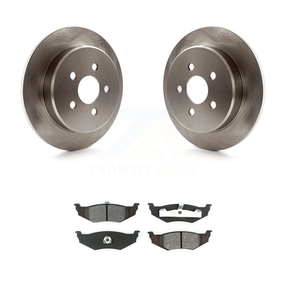 Disc Brake Rotor & Semi-Metallic Pad Rear Kit For Chrysler PT Cruiser Dodge Neon