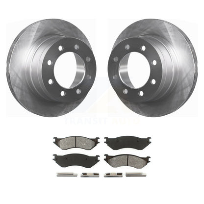 Disc Brake Rotors And Semi-Metallic Pads Rear Kit For Dodge Ram 1500 3500 2500