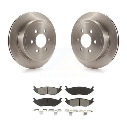 Disc Brake Rotors And Semi-Metallic Pads Rear Kit For 2003 Dodge Durango