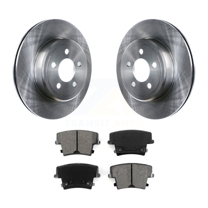 Brake Rotor Semi-Metallic Pad Rear Kit For Dodge Charger Chrysler 300 Challenger