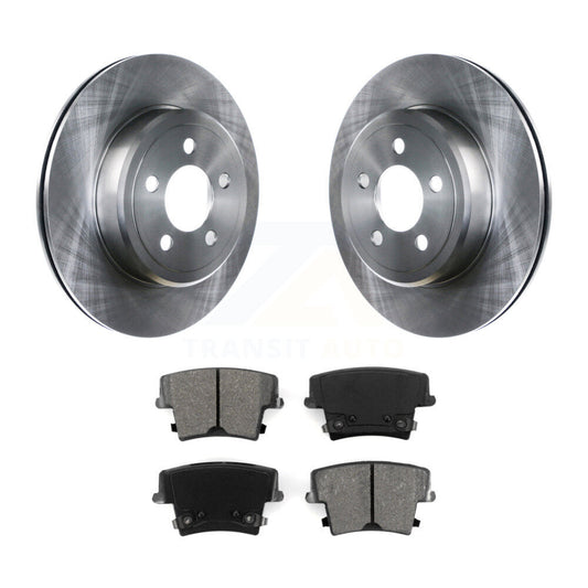 Brake Rotor Semi-Metallic Pad Rear Kit For Dodge Charger Chrysler 300 Challenger