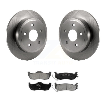 Disc Brake Rotors & Semi-Metallic Pad Rear Kit For Jeep Grand Cherokee Commander