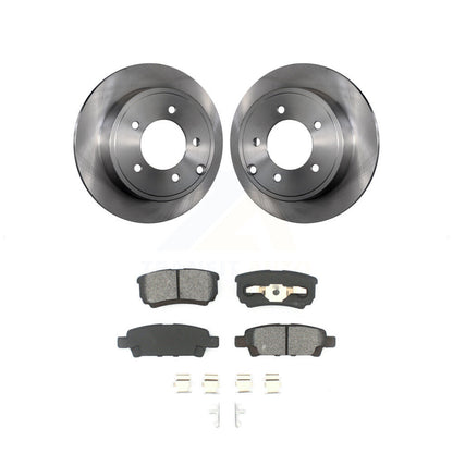 Brake Rotors Semi-Metallic Pad Rear Kit For Jeep Mitsubishi Lancer Patriot Dodge