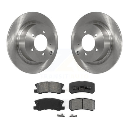 Brake Rotors Semi-Metallic Pad Rear Kit For Mitsubishi Jeep Lancer Patriot Dodge