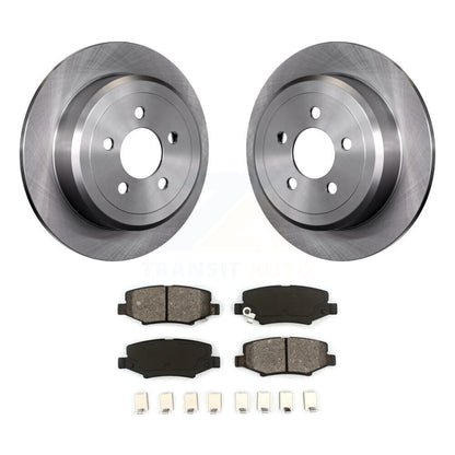 Disc Brake Rotors And Semi-Metallic Pads Rear Kit For Jeep Liberty Dodge Nitro