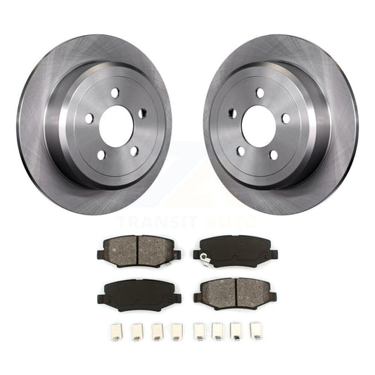 Disc Brake Rotors And Semi-Metallic Pads Rear Kit For Jeep Liberty Dodge Nitro