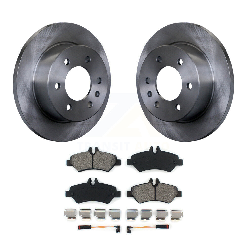 Brake Rotor And Semi-Metallic Pad Rear Kit For Sprinter 2500 Mercedes-Benz Dodge