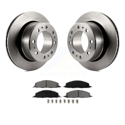 Disc Brake Rotors And Semi-Metallic Pads Rear Kit For Ram 3500 2500 1500 Dodge