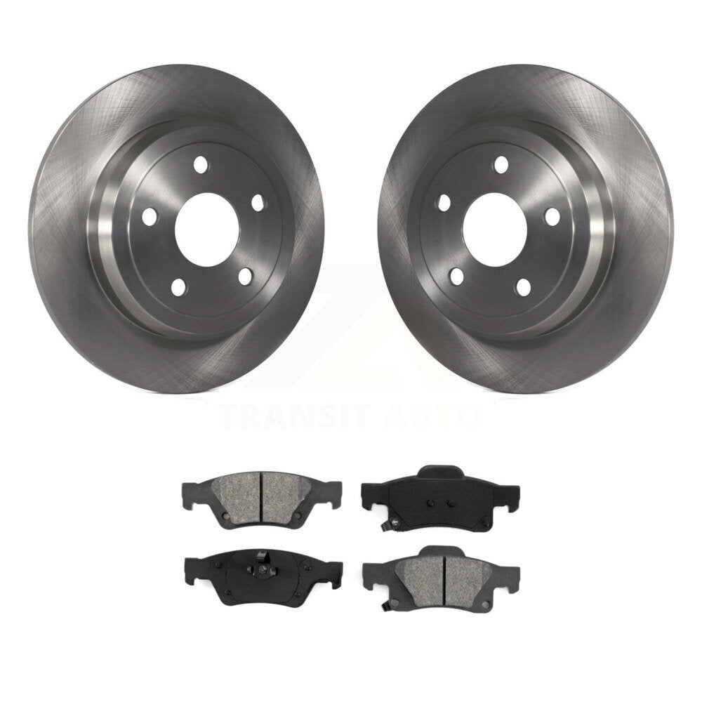 Brake Rotor And Semi-Metallic Pad Rear Kit For Dodge Durango Jeep Grand Cherokee