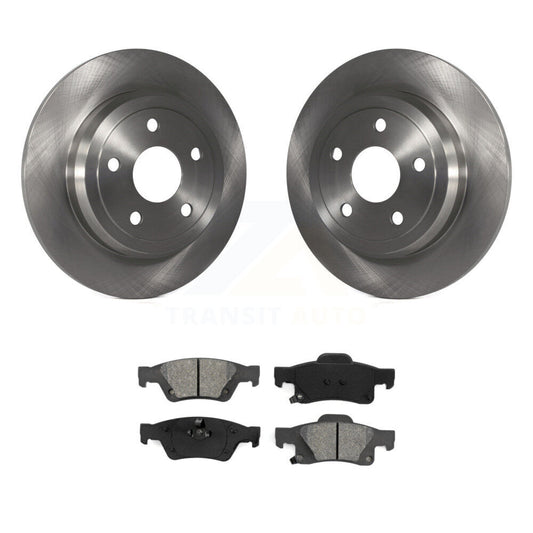 Brake Rotor And Semi-Metallic Pad Rear Kit For Dodge Durango Jeep Grand Cherokee