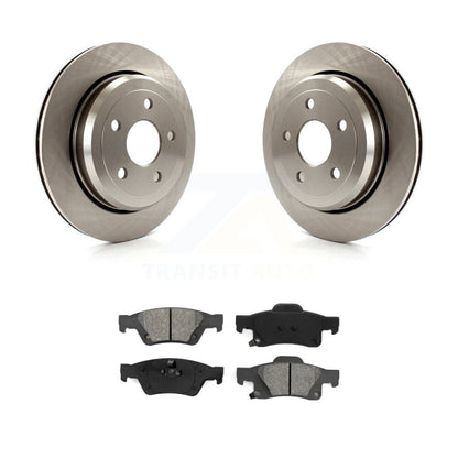 Brake Rotors Semi-Metallic Pad Rear Kit For Jeep Grand Cherokee Dodge Durango WK