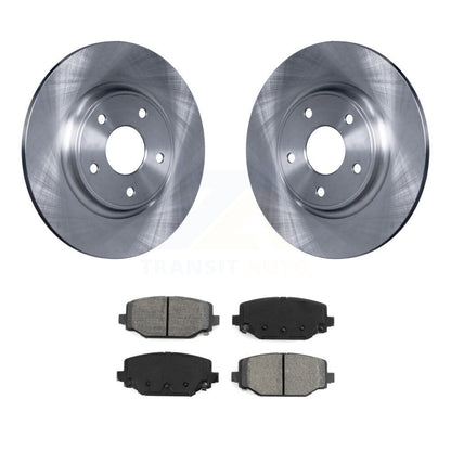 Brake Rotors Semi-Metallic Pad Rear Kit For Dodge Grand Caravan Journey Chrysler