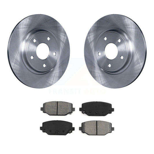 Brake Rotors Semi-Metallic Pad Rear Kit For Dodge Grand Caravan Journey Chrysler