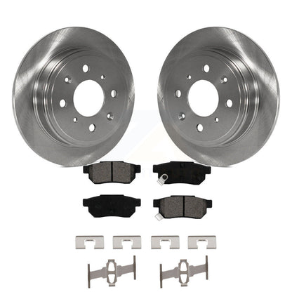 Brake Rotor Semi-Metallic Pad Rear Kit For Honda Civic Acura Integra del Sol CRX