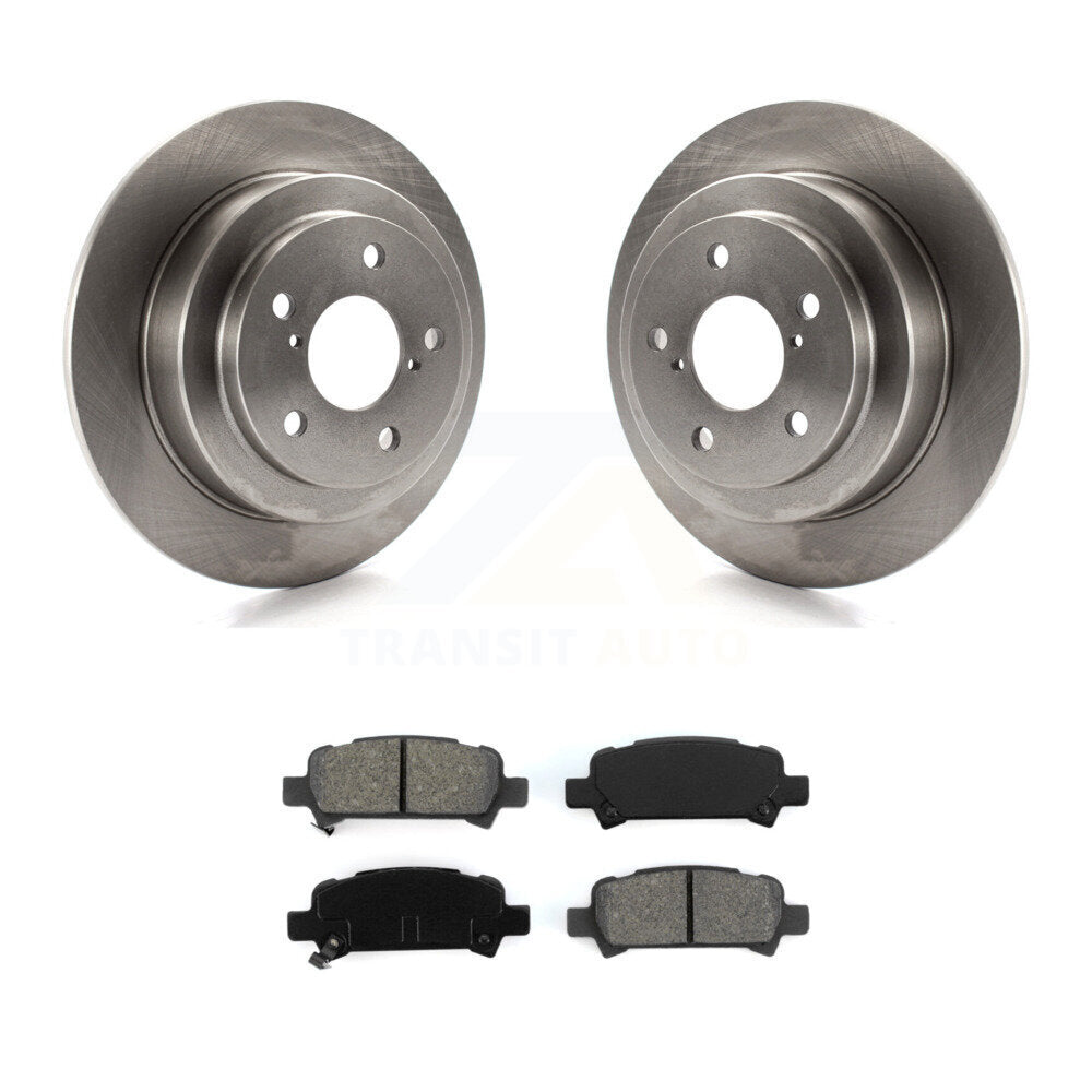 Disc Brake Rotors And Semi-Metallic Pads Rear Kit For Subaru Forester Impreza