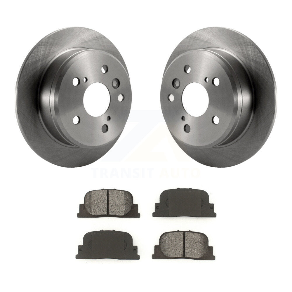 Disc Brake Rotors And Semi-Metallic Pads Rear Kit For Toyota Camry Lexus ES300