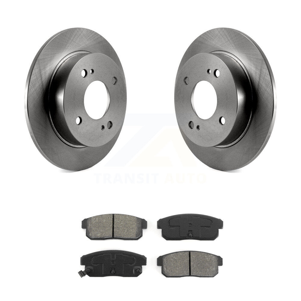 Disc Brake Rotors And Semi-Metallic Pads Rear Kit For Nissan Sentra INFINITI G20