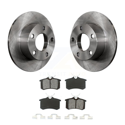 Disc Brake Rotors And Semi-Metallic Pads Rear Kit For Volkswagen Passat Audi A6