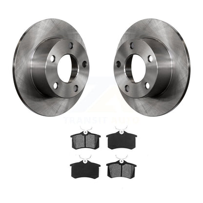 Disc Brake Rotors And Semi-Metallic Pads Rear Kit For Volkswagen Passat Audi A6