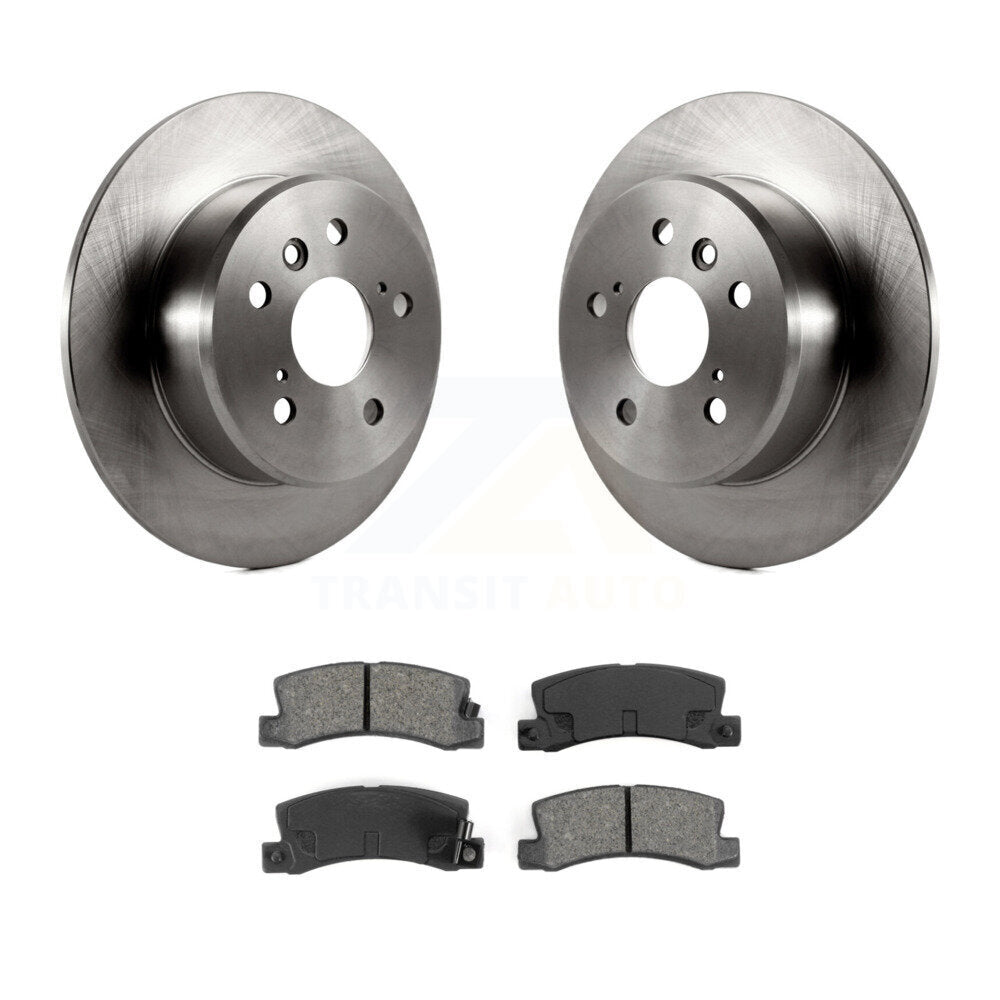 Disc Brake Rotor & Semi-Metallic Pad Rear Kit For Lexus Toyota Camry RX300 ES300