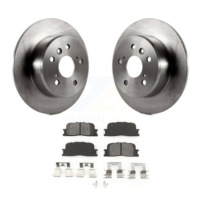 Disc Brake Rotors Semi-Metallic Pad Rear Kit For 2001-2003 Toyota Highlander FWD
