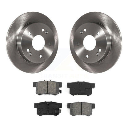 Disc Brake Rotors And Semi-Metallic Pads Rear Kit For 1997-2001 Honda Prelude