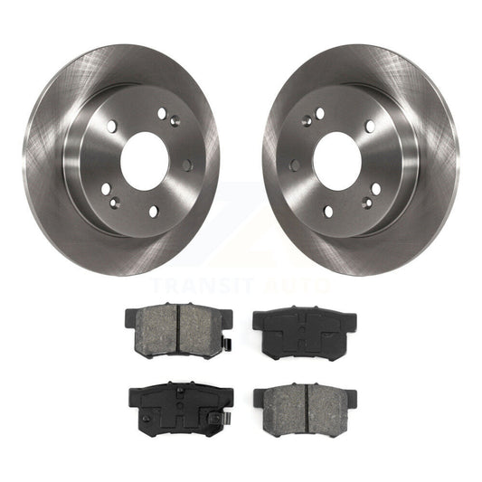 Disc Brake Rotors And Semi-Metallic Pads Rear Kit For 1997-2001 Honda Prelude