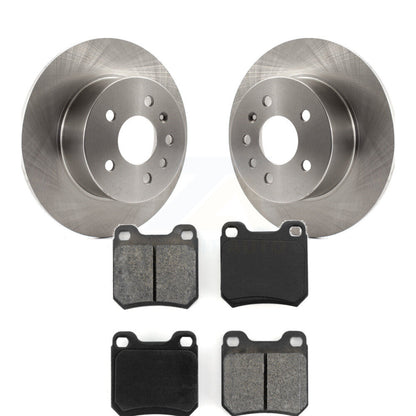 Brake Rotors Semi-Metallic Pad Rear Kit For Saab Saturn 9-3 L200 L300 L100 LW200