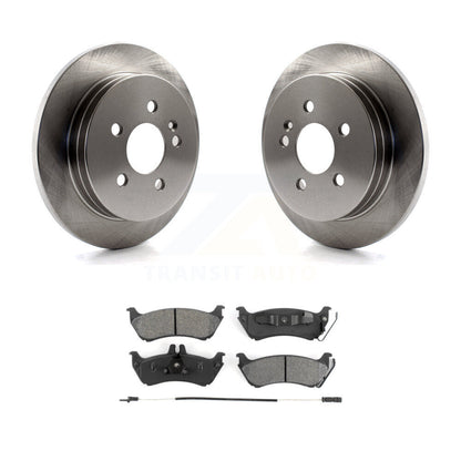 Disc Brake Rotors Semi-Metallic Pad Rear Kit For Mercedes-Benz ML320 ML350 ML430