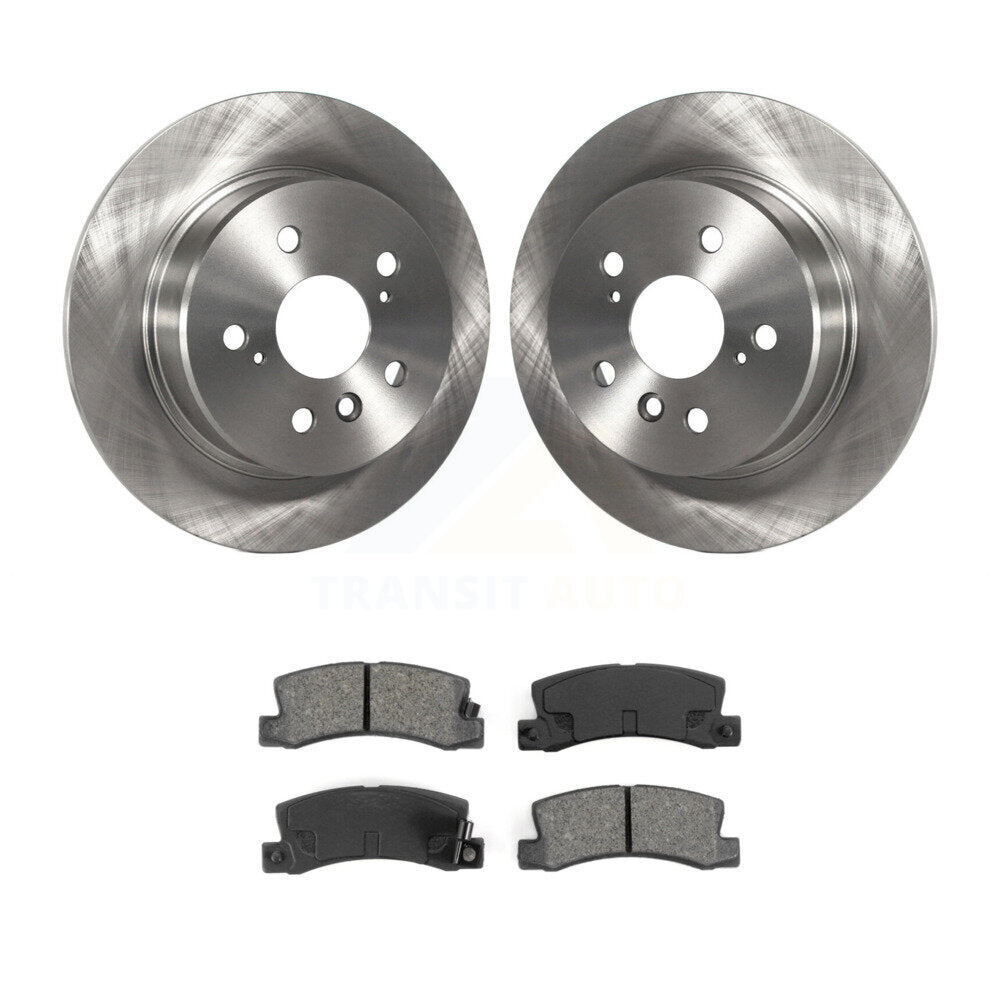 Disc Brake Rotors And Semi-Metallic Pads Rear Kit For 1999-2003 Lexus RX300 AWD