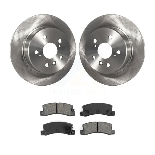 Disc Brake Rotors And Semi-Metallic Pads Rear Kit For 1999-2003 Lexus RX300 AWD