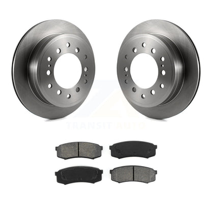 Brake Rotor And Semi-Metallic Pad Rear Kit For Toyota 4Runner FJ Cruiser Sequoia