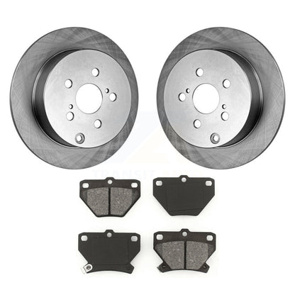 Brake Rotors & Semi-Metallic Pad Rear Kit For Toyota Matrix Corolla Pontiac Vibe