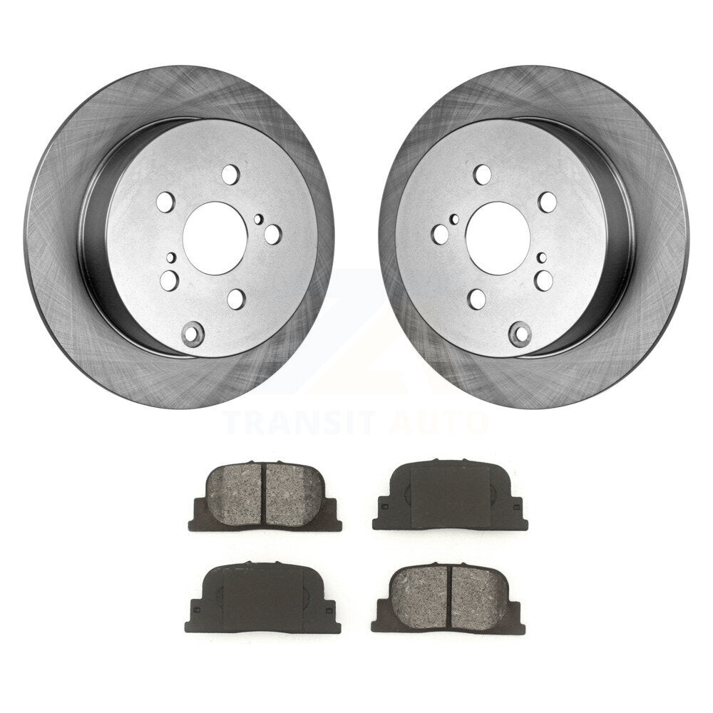 Disc Brake Rotors And Semi-Metallic Pads Rear Kit For 2005-2010 Scion tC