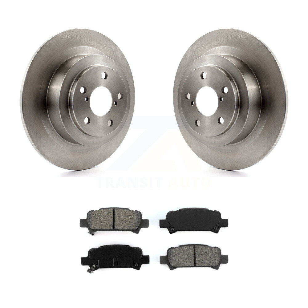 Disc Brake Rotors And Semi-Metallic Pads Rear Kit For Subaru Outback Legacy Baja