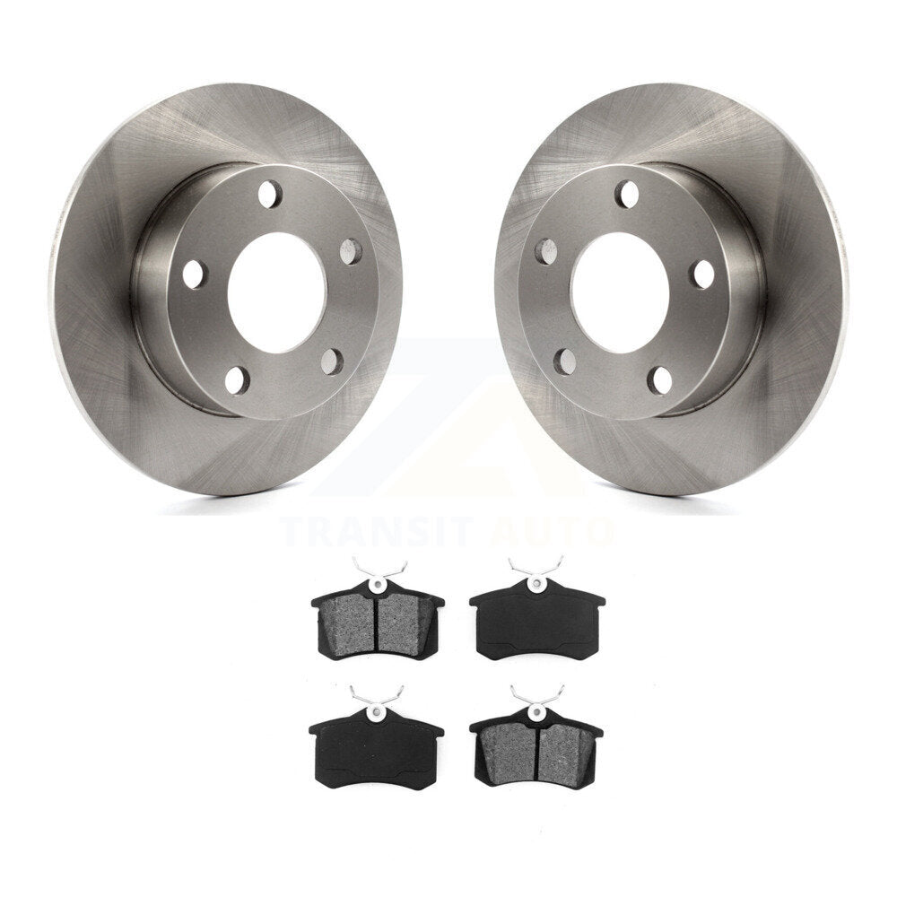 Brake Rotor And Semi-Metallic Pad Rear Kit For Volkswagen Passat Audi A4 Quattro