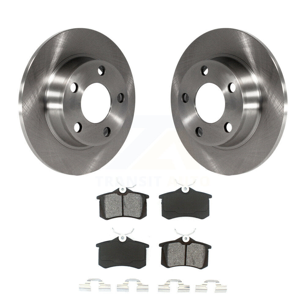 Disc Brake Rotors And Semi-Metallic Pads Rear Kit For Audi A6 Quattro Allroad