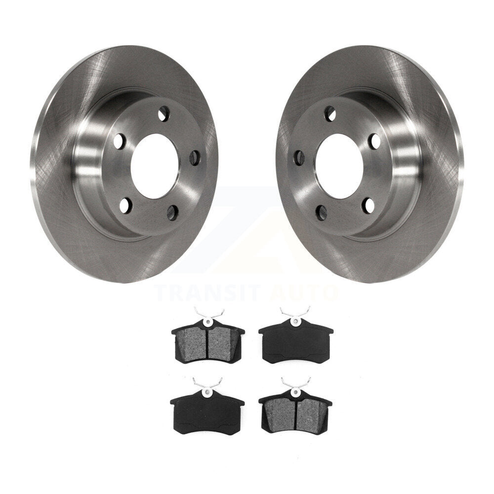 Disc Brake Rotors And Semi-Metallic Pads Rear Kit For Audi Allroad Quattro A6