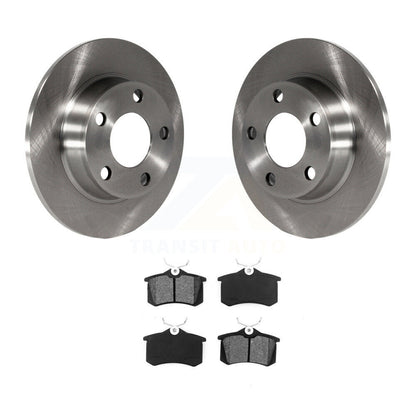 Disc Brake Rotors And Semi-Metallic Pads Rear Kit For Audi Allroad Quattro A6
