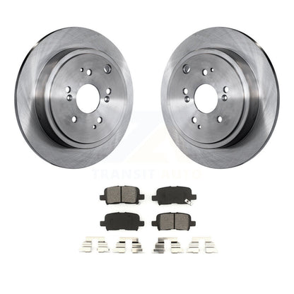 Disc Brake Rotors And Semi-Metallic Pads Rear Kit For Honda Pilot Acura MDX