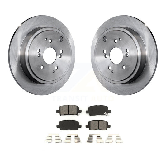 Disc Brake Rotors And Semi-Metallic Pads Rear Kit For Honda Pilot Acura MDX