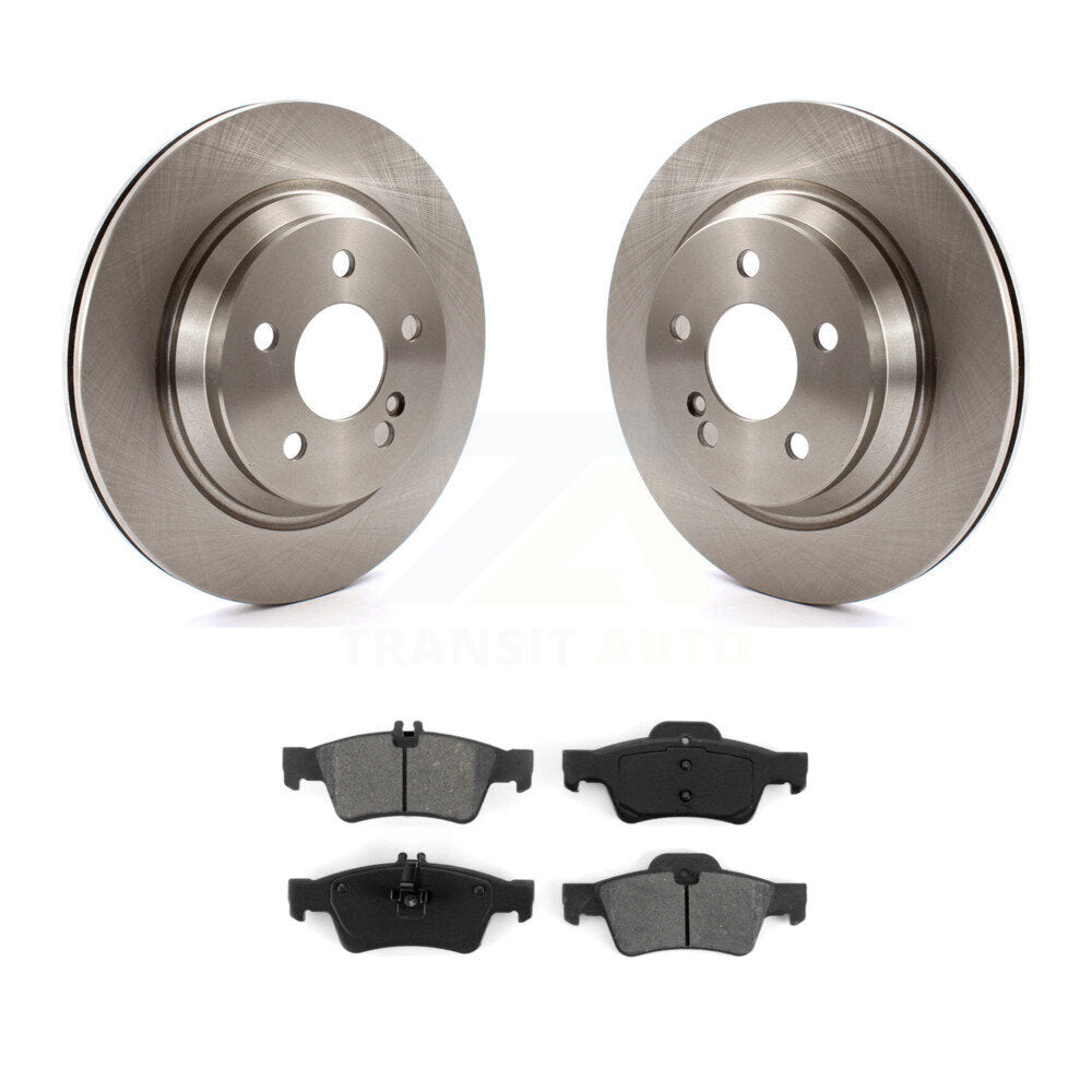 Brake Rotor Semi-Metallic Pad Rear Kit For 2003-2006 Mercedes-Benz S430 S500 AWD